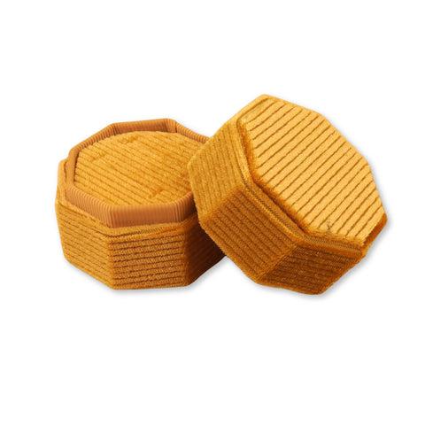 Golden Honey - Octagon Double Ring Box