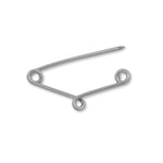 9ct White Gold - Safety Pin