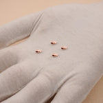 18ct Rose Gold - Round End Cap