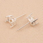 925 Sterling Silver - Oval Basket - Earring Settings