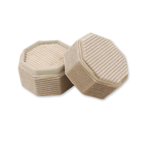 Cream - Octagon Double Ring Box