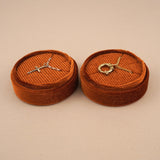 Orange Amber - Round Bracelet Box