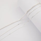 925 Sterling Silver - Box - Bracelet Chain