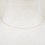 18ct Rose Gold - Cable - Necklace Chain