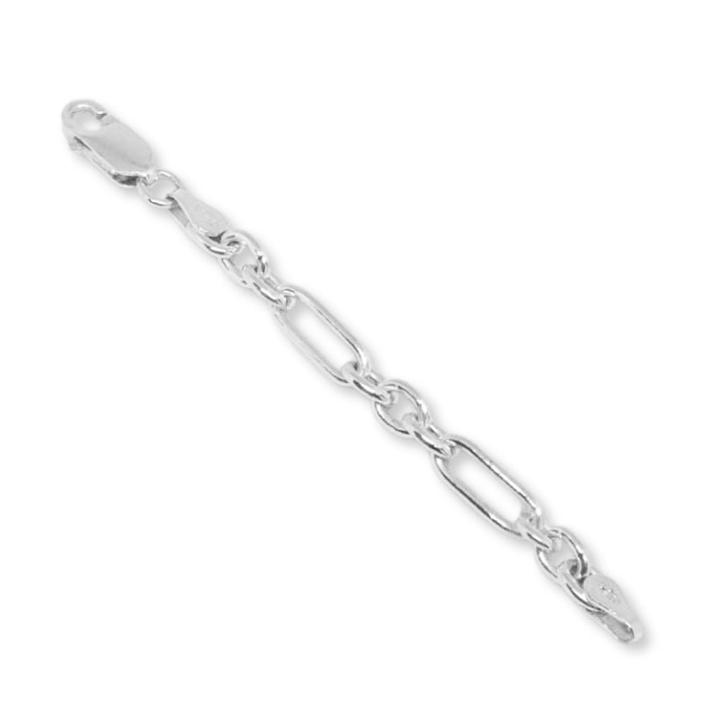 925 Sterling Silver - Paperclip Figaro 3:1 - Chain Extender