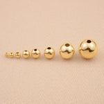 14ct Yellow Gold - Round Beads