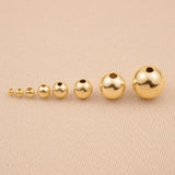 14ct Yellow Gold - Round Beads