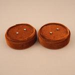 Orange Amber - Round Necklace Box