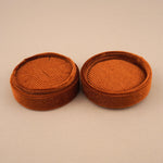 Orange Amber - Round Earring Box