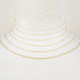 9ct Yellow Gold - Cable - Necklace Chain