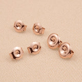 9ct Rose Gold - Round Butterflies