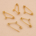 18ct Yellow Gold - Safety Pin