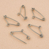 9ct White Gold - Safety Pin