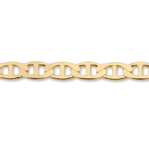 9ct Yellow Gold - Anchor - Chain Roll