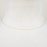 18ct Yellow Gold - Adjustable Cable - Necklace Chain