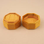 Golden Honey - Octagon Double Ring Box