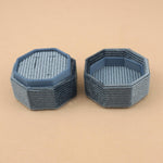 Sky Blue - Octagon Double Ring Box