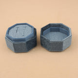 Sky Blue - Octagon Double Ring Box