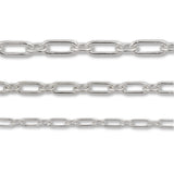 9ct White Gold - Paperclip Figaro - Chain Extender