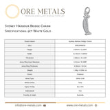 9ct White Gold - Sydney Harbour Bridge Charm