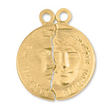 14ct Gold Plated - His & Hers Latin Amulet Charm