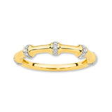 18ct Yellow Gold | 0.12ct GH/SI - Bone Diamond Ring
