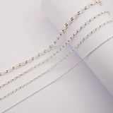 925 Sterling Silver - Oval Belcher - Chain Extender