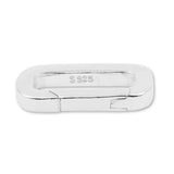 925 Sterling Silver - Regal Paperclip Clasp