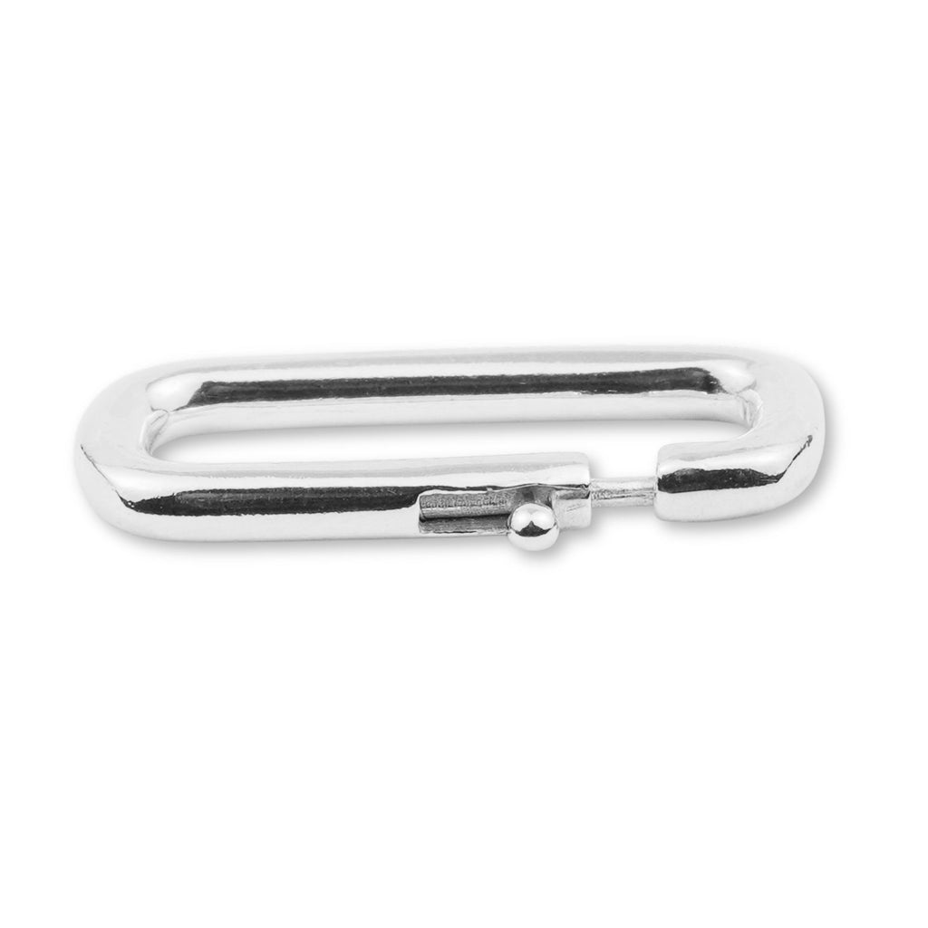 925 Sterling Silver - Paperclip Bolt Ring Clasps
