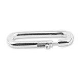 925 Sterling Silver - Paperclip Bolt Ring Clasps