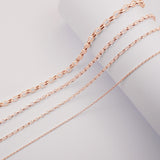 9ct Rose Gold - Oval Belcher - Chain Roll