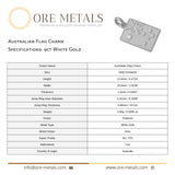 9ct White Gold - Australian Flag Charm