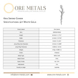 9ct White Gold - Kris Sword Charm