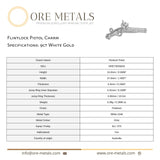 9ct White Gold - Flintlock Pistol Charm