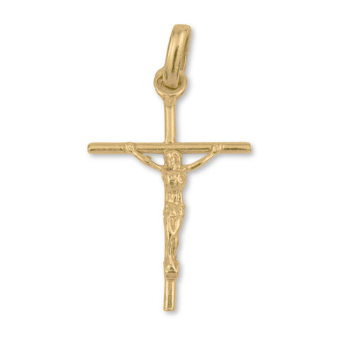 24ct Pure Gold - Jesus on Wire Crucifix Charm