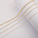 9ct Yellow Gold - Oval Belcher - Necklace Chain