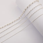 925 Sterling Silver - Oval Belcher - Necklace Chain