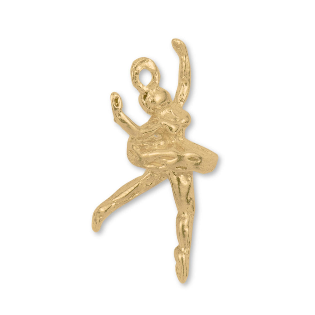 14ct Gold Plated - Ballet Dancer Charm