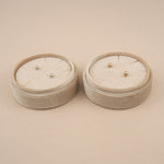 Cream - Round Earring Box