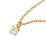 9ct Yellow Gold | White Topaz - April Birthstone Bracelet