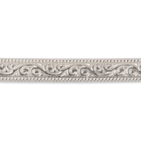 925 Sterling Silver - Pattern "B" - Embossed Strip