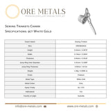 9ct White Gold - Sewing Trinkets Charm