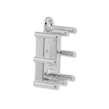 9ct White Gold - Rectangle Prong Setting