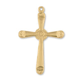 24ct Pure Gold - Paddle Crucifix Charm