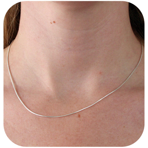 925 Sterling Silver - Snake - Necklace Chain