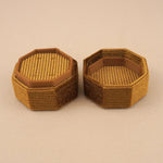 Caramel Brown - Octagon Double Ring Box