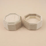 Cream - Octagon Double Ring Box