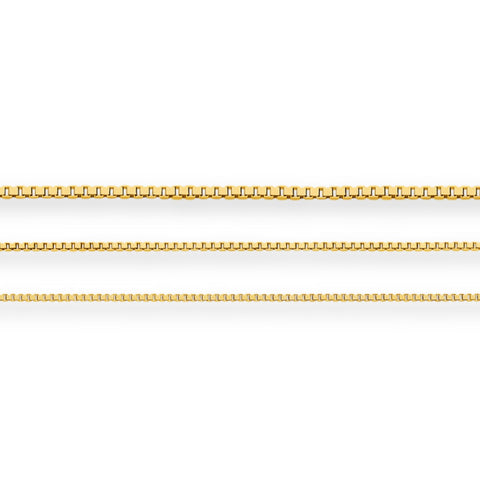 18ct Yellow Gold - Box - Chain Roll