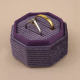 Deep Purple - Octagon Double Ring Box