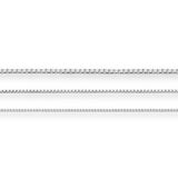 9ct White Gold - Box - Necklace Chain